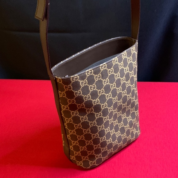 Gucci Brown and Cream Tom Ford Era Shoulder Bag with dusty - Picture 5 of 17